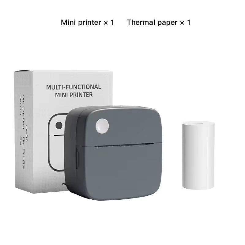 D3 Portable Printer Thermal Paper Stickers Paper Mini Printers Labels Maker Printer for Error Printing Photo Printing