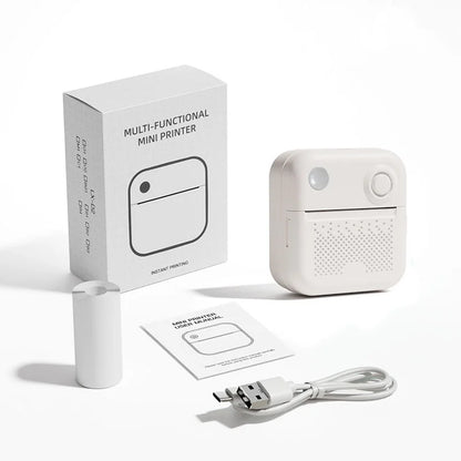 D3 Portable Printer Thermal Paper Stickers Paper Mini Printers Labels Maker Printer for Error Printing Photo Printing