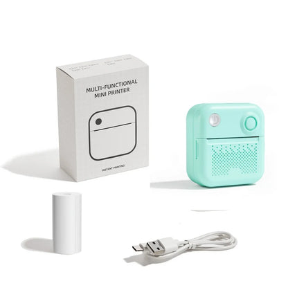 D3 Portable Printer Thermal Paper Stickers Paper Mini Printers Labels Maker Printer for Error Printing Photo Printing