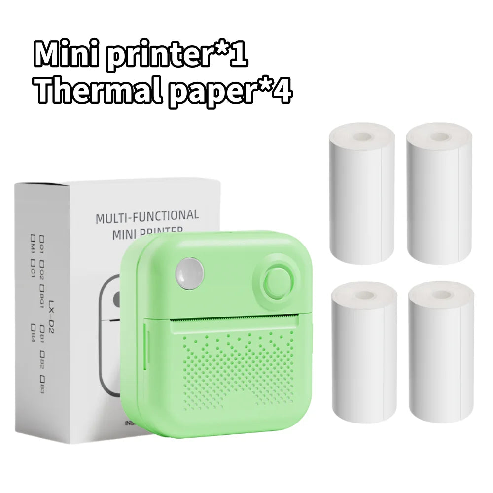 D3 Portable Printer Thermal Paper Stickers Paper Mini Printers Labels Maker Printer for Error Printing Photo Printing