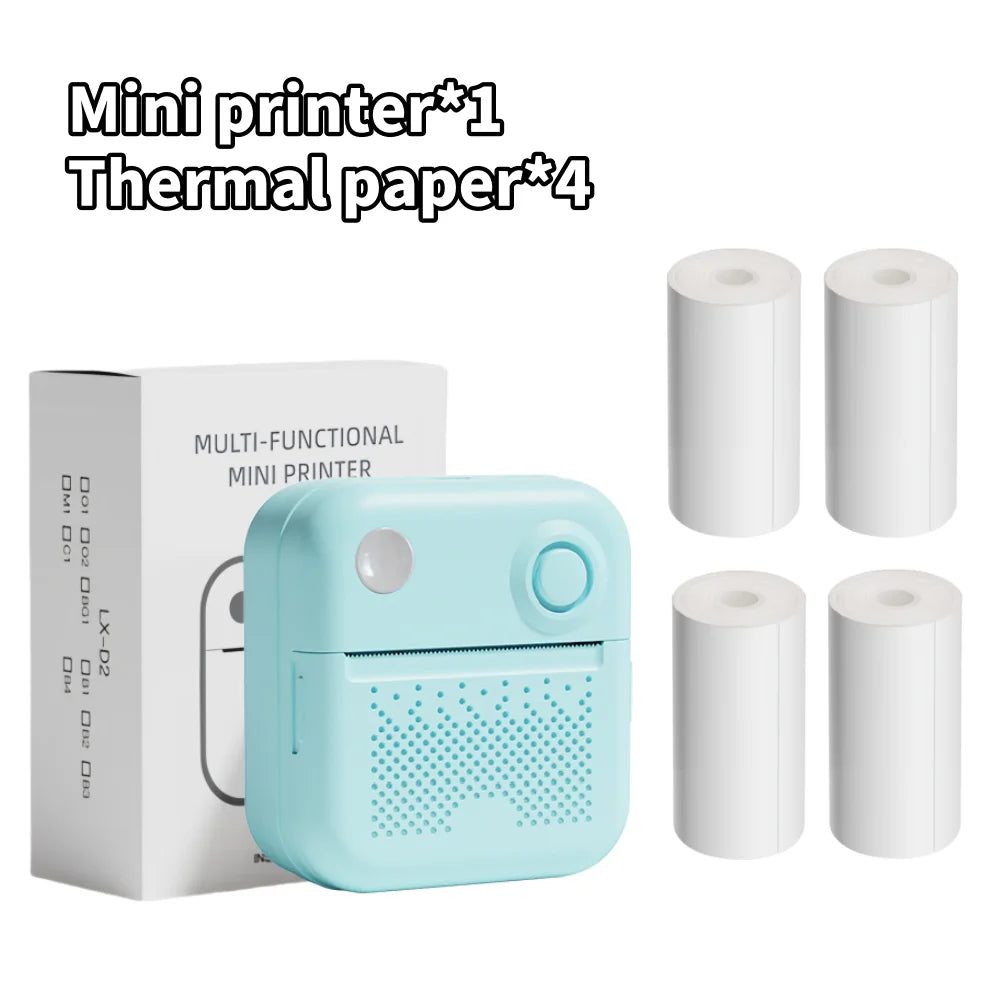 D3 Portable Printer Thermal Paper Stickers Paper Mini Printers Labels Maker Printer for Error Printing Photo Printing