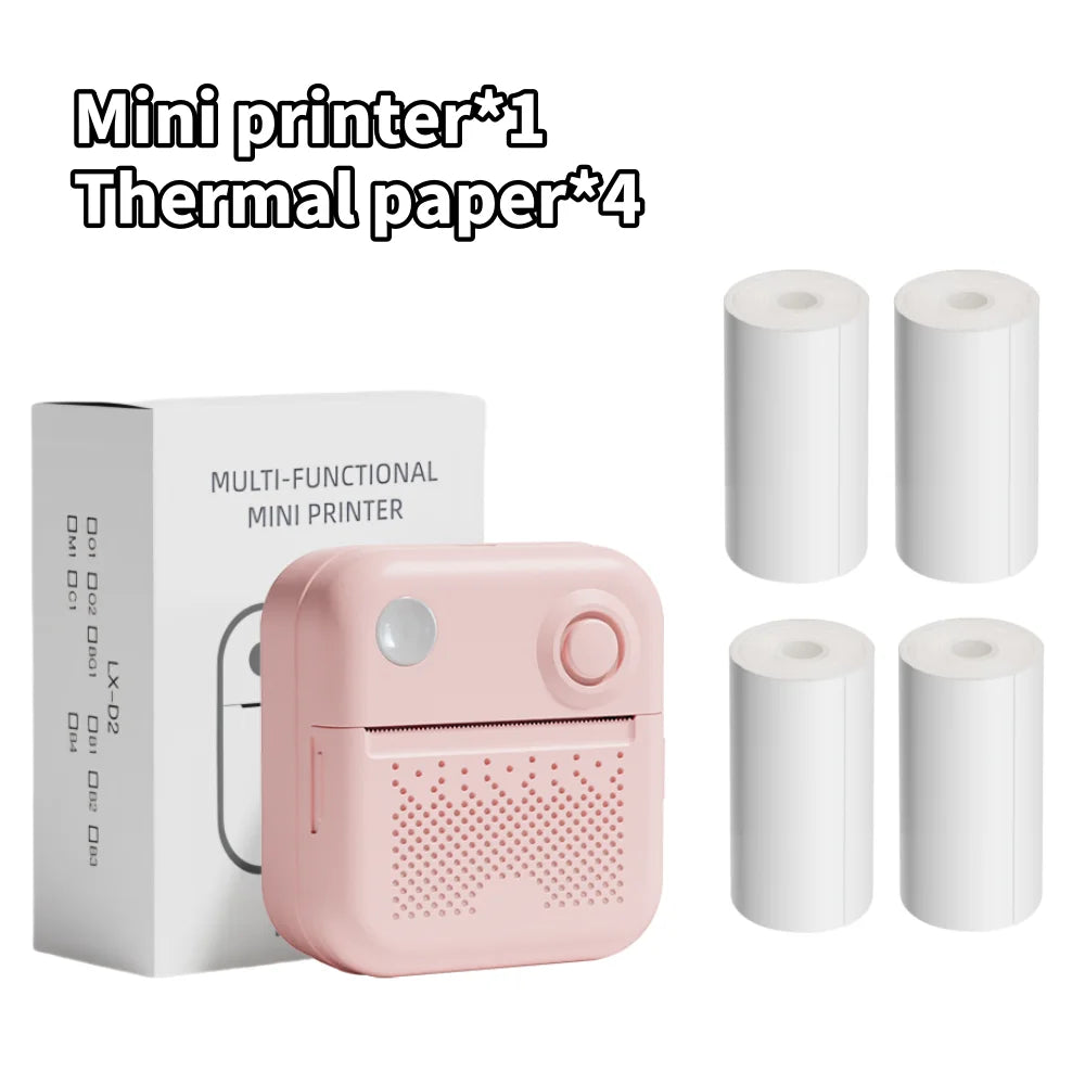 D3 Portable Printer Thermal Paper Stickers Paper Mini Printers Labels Maker Printer for Error Printing Photo Printing