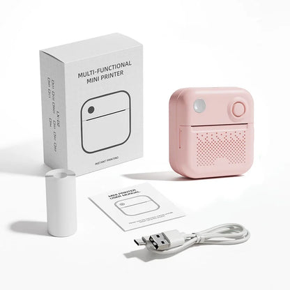 D3 Portable Printer Thermal Paper Stickers Paper Mini Printers Labels Maker Printer for Error Printing Photo Printing